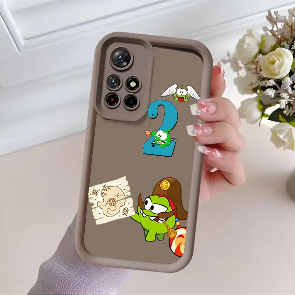 Game O-Om N-Nom For Candy Phone Case Eye Ladder Redmi 10 13Note PRO 13C 4 5G / Xiaomi 14 T POCOX3 5