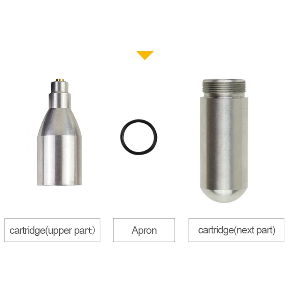 

Stainless Steel Refillable 12G Non Threaded Rechargeable CO2 Cartridge Gas Cylinder Adapter Recycling