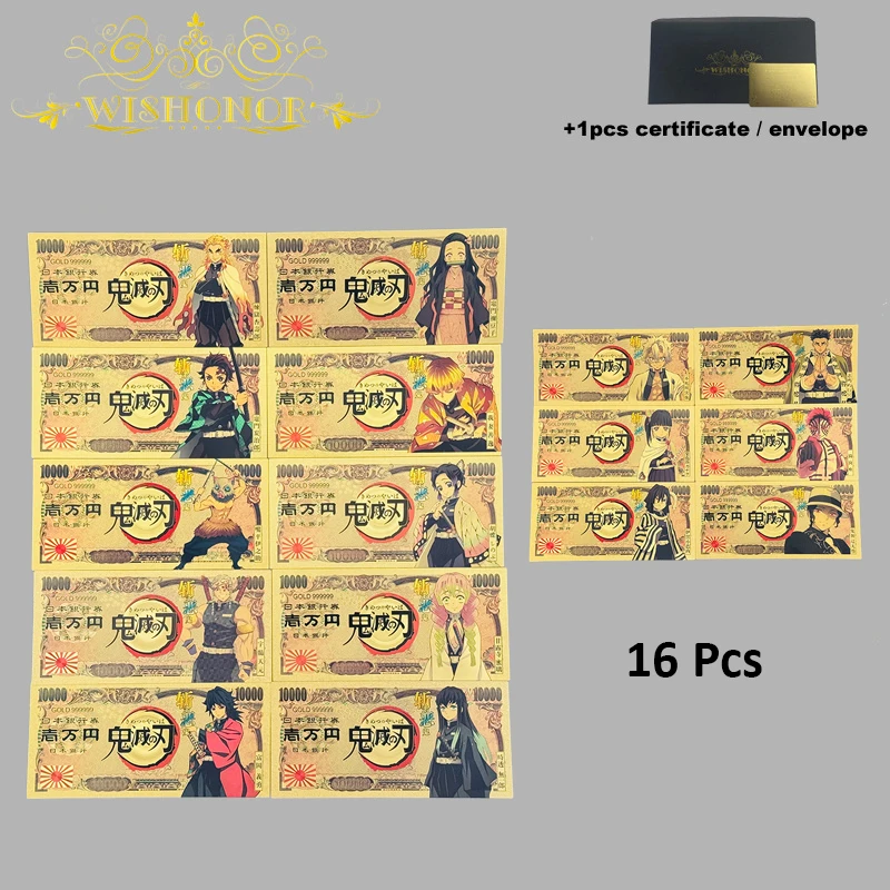 

Золотая позолоченная банкнота MINISO Япония и Америка