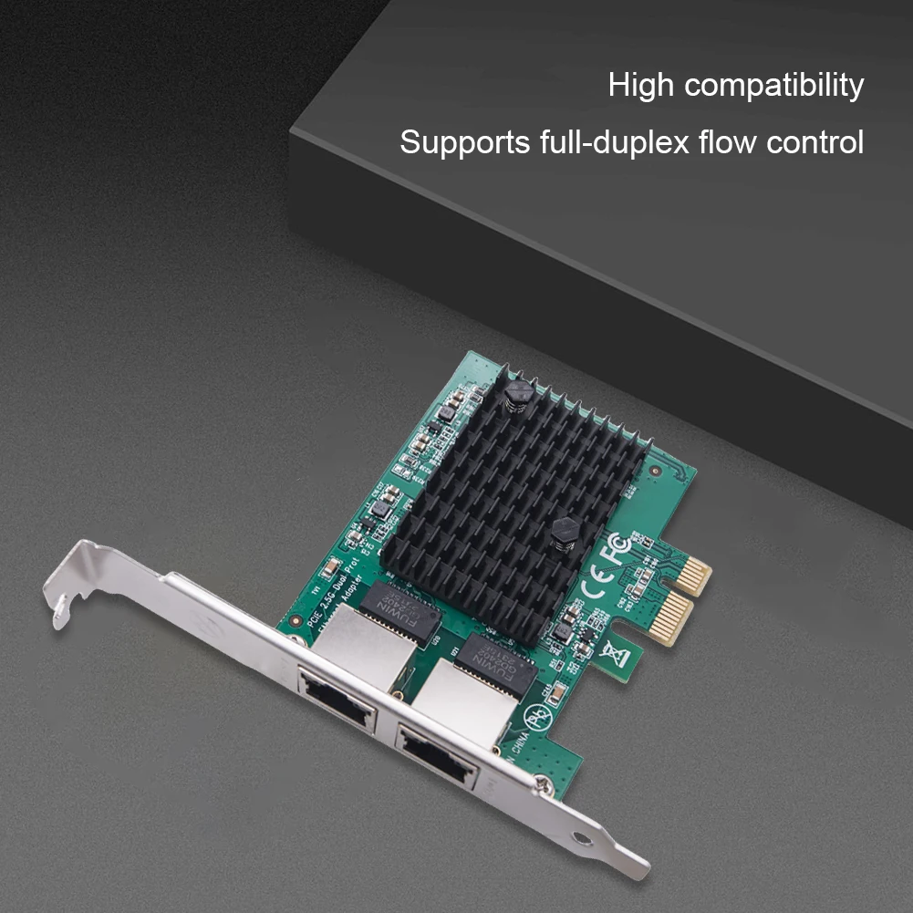 

Сетевая Ethernet-карта PCI-E X1 с 2 портами, 10/100/1000 Мбит/с