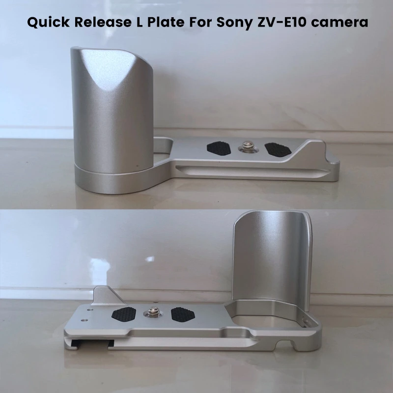 

Top Quick Release L Plate For Sony ZV-E10 Camera Aluminum Alloy Vertical Bracket Holder SLR Camera Hand Grip