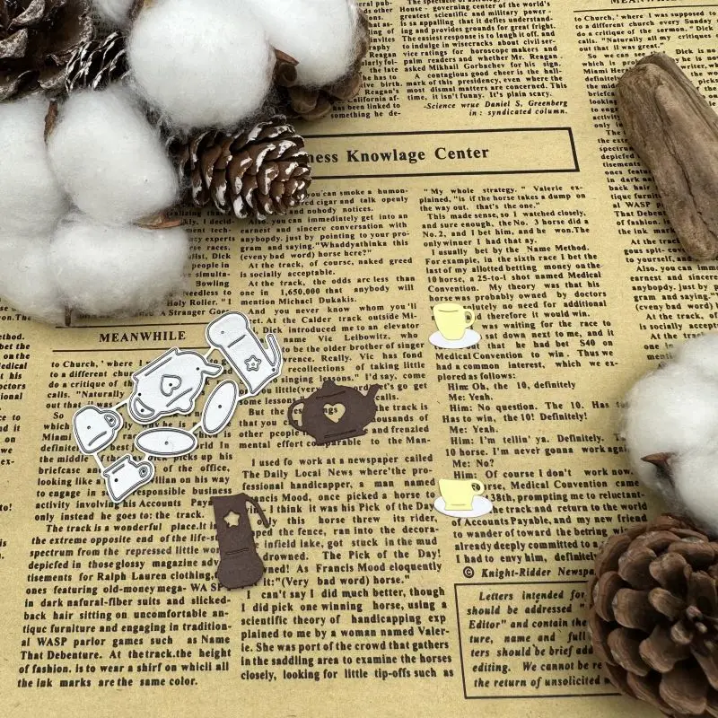 

Металлические Вырубные штампы для украшения стаканчиков и чайников, альбом для скрапбукинга «сделай сам», рельефные вырубки ручной работы