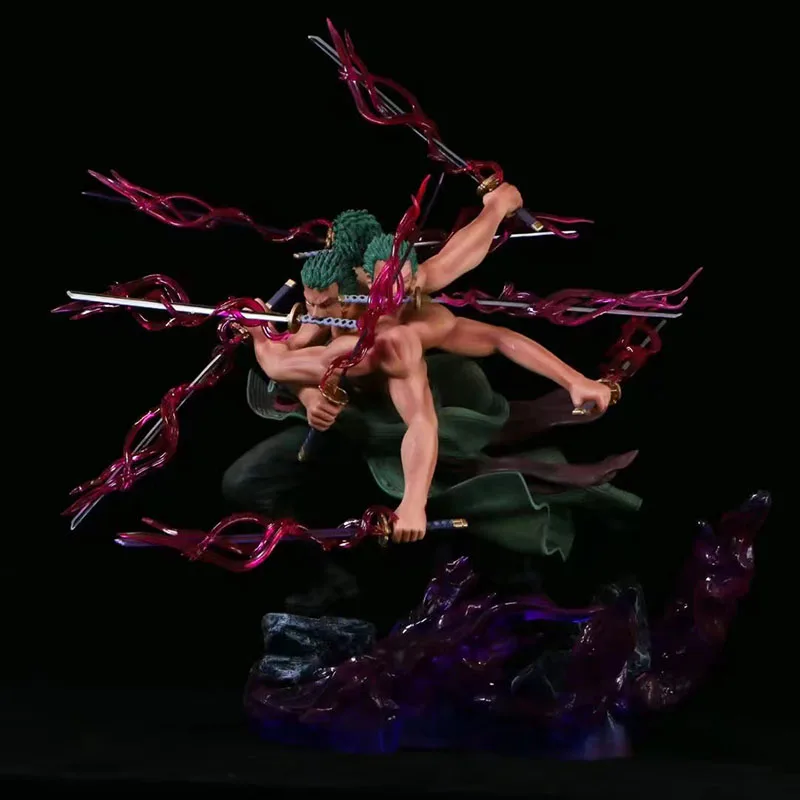 

One Piece Action Figure Toys Anime Roronoa Zoro Figurine 31cm GK Statue PVC Decoration Doll Gift for Children Free Shipping Item