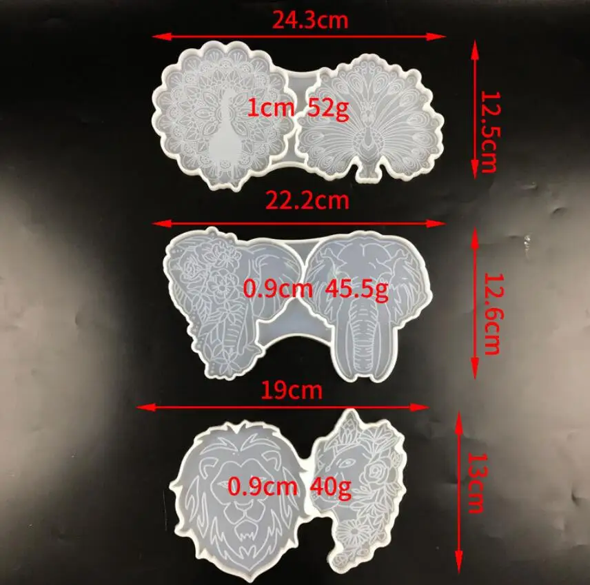 Силиконовая форма сделай сам С Рисунком Слона подставки под горку животных