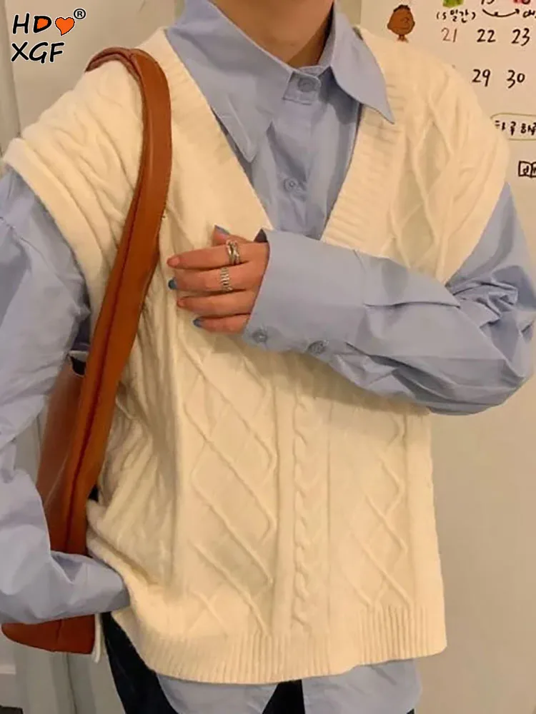 

Женский трикотажный жилет с V-образным вырезом, без рукавов