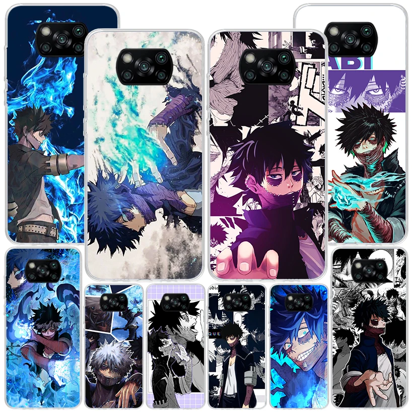 Чехол для телефона My Hero Dabi Bnha Xiaomi Poco X6 X5 X4 X3 Nfc F6 F5 Pro F4 Gt F3 F2 F1 M5S M4 M3 с