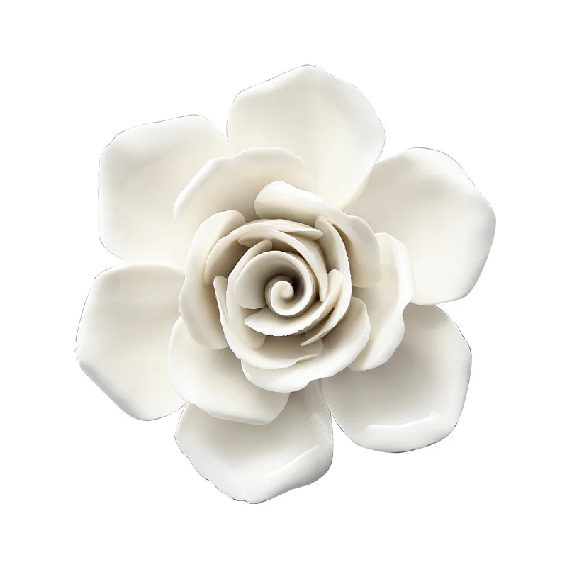 Фарфоровые искусственные цветы скульптуры 3D керамические розы ручной работы