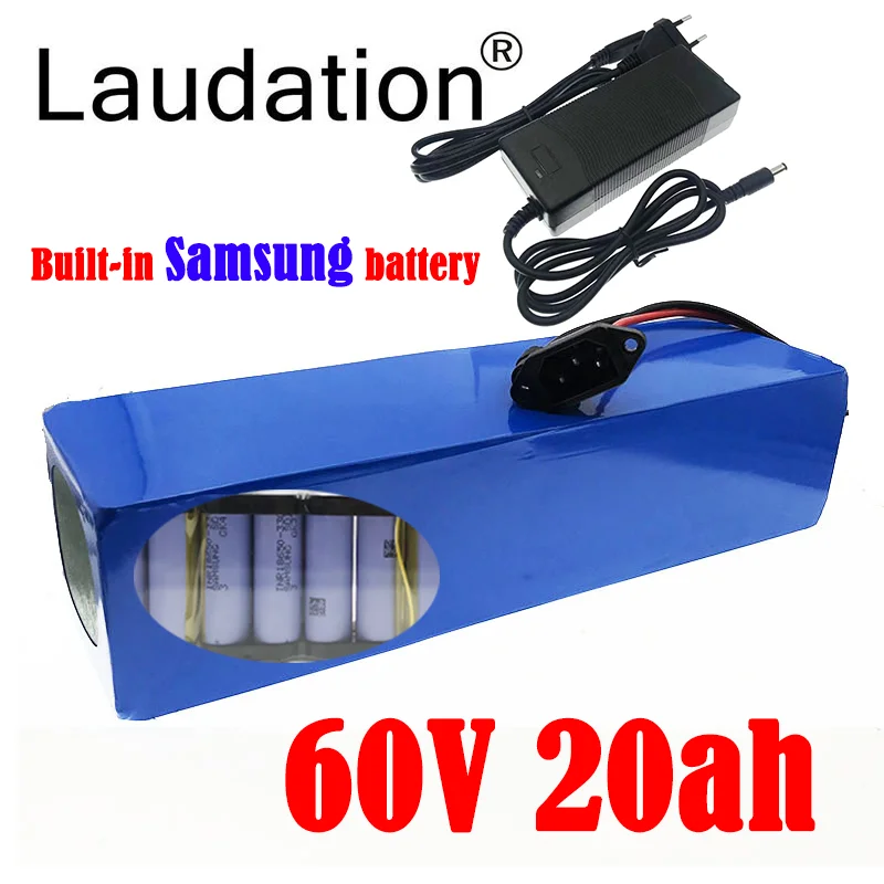 

60v 20ah Lithium Battery 16S 6P Built-in Samsung Battery With 30A BMS For Electric Vehicles/Scooters With Motors Less Than 1000W