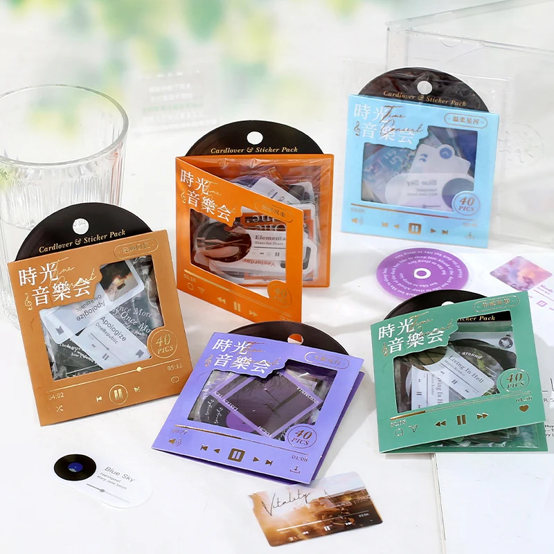 

6packs/LOT time concert series retro creative decoration DIY PET stickers