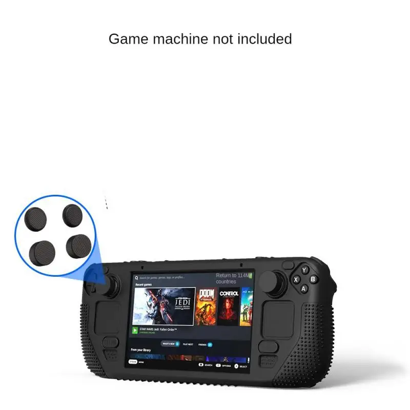 

V4-1 Black Silicone Case Comfortable Grip Shell V4-1 Red Non-slip Cover Anti-fall Game Console Case V4-1 Blue Anti-fall Cover
