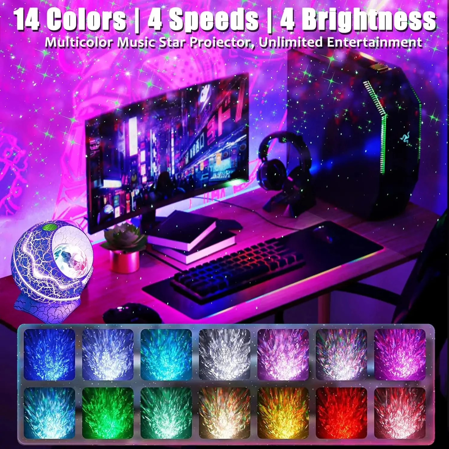 Проектор с яйцом динозавра-проектор космической звездой ночник проектор