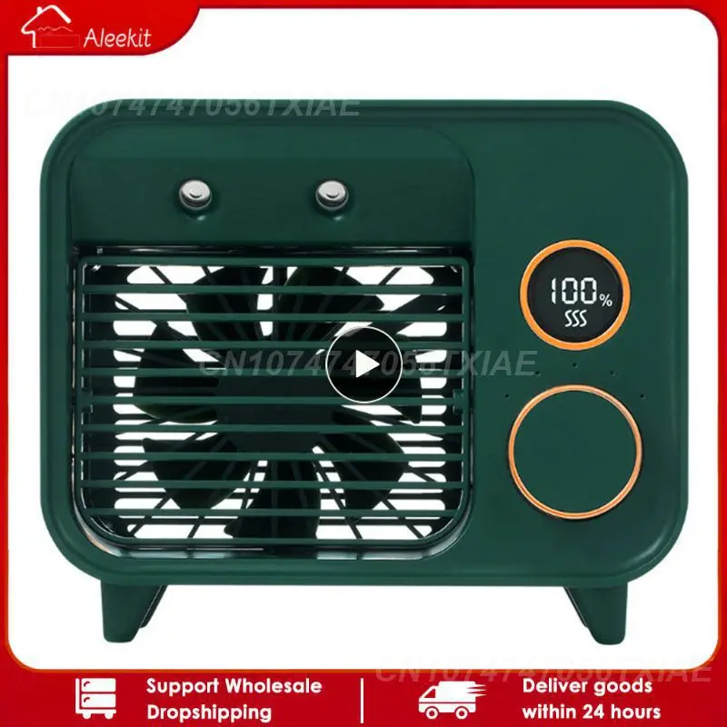 

New USB Water-cooled Small Fan Desktop Small Air Conditioner Cooling Fan Spray Humidification Air Cooler Mini Fan Office Bedroom