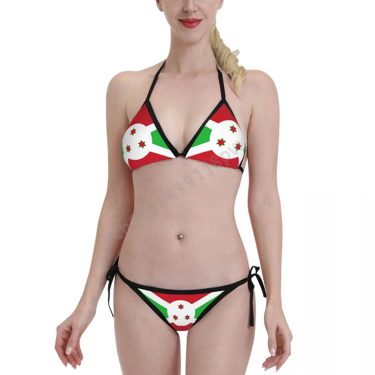 

Burundi Flag Bikini Swimwear Mujer Women Girls Sexy Swimsuit Swimwear Micro Bikini Set Summer Bathing suit