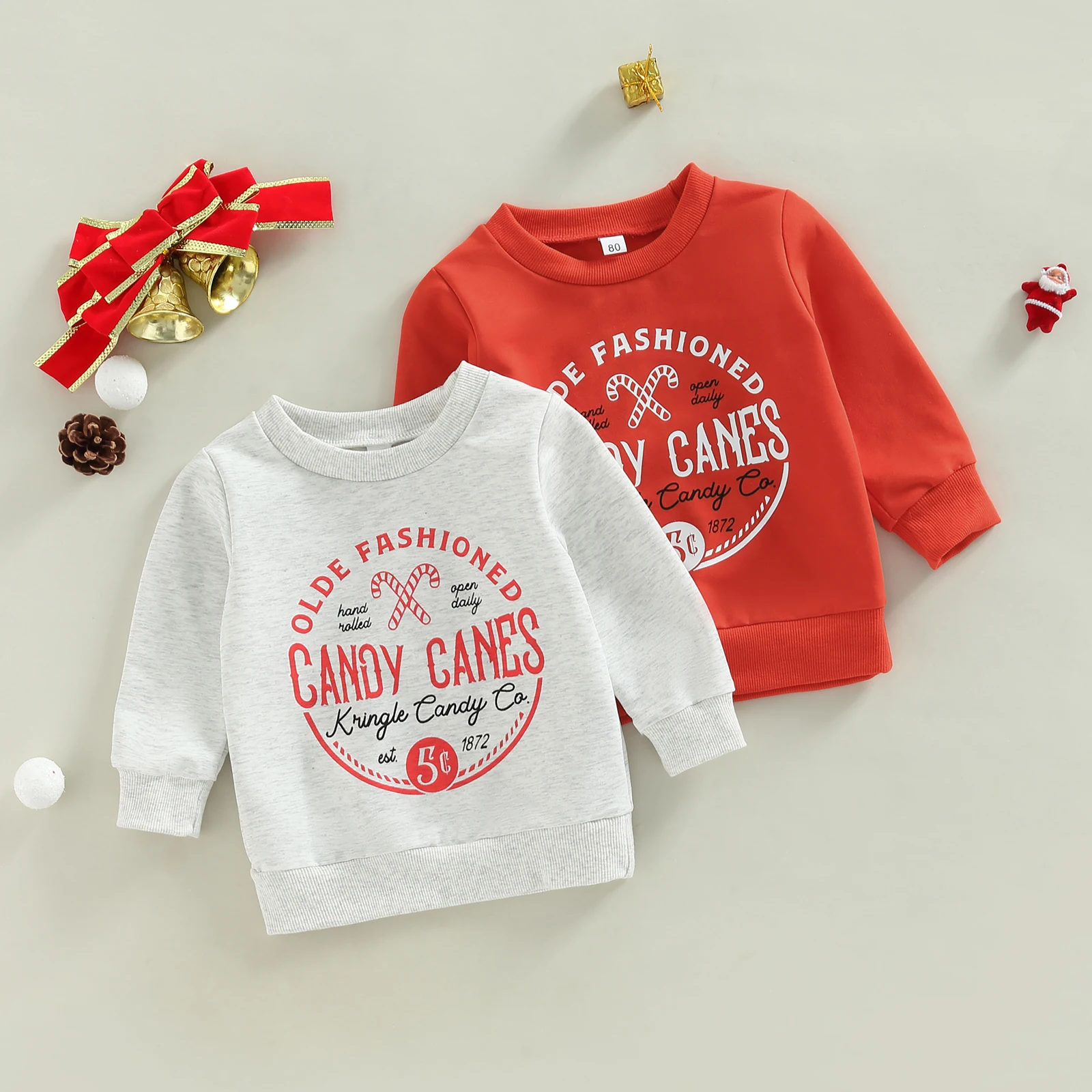 

TR New Autumn Christmas Kid Boys Girls Shirt Long Sleeve Letters Party Casual Loose Fall Spring Tops Xmas Clothes