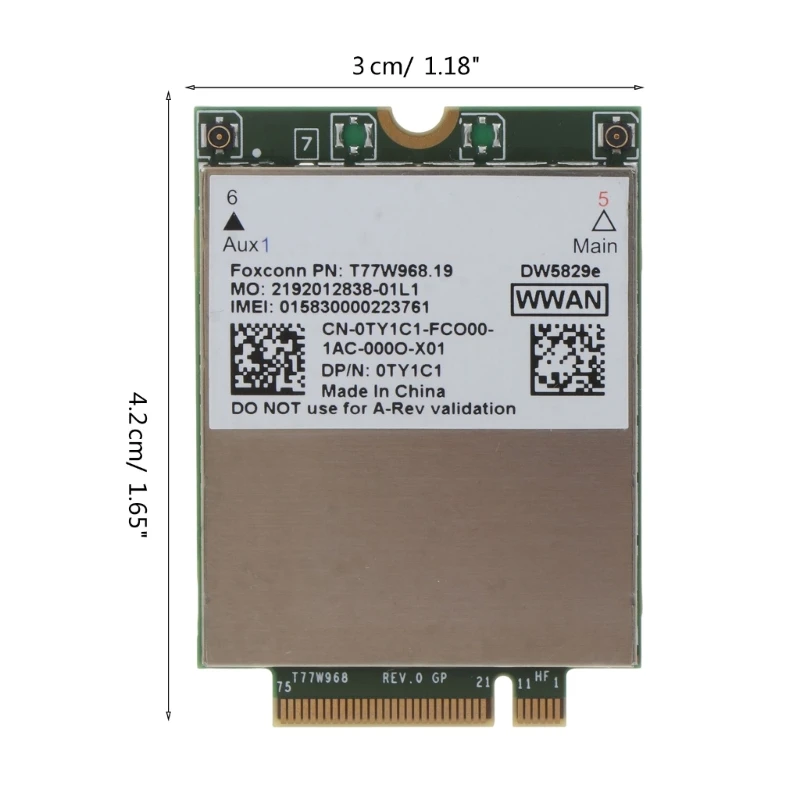 Рисунок 6 - Карта T77W968.51 DW5829e 4G для