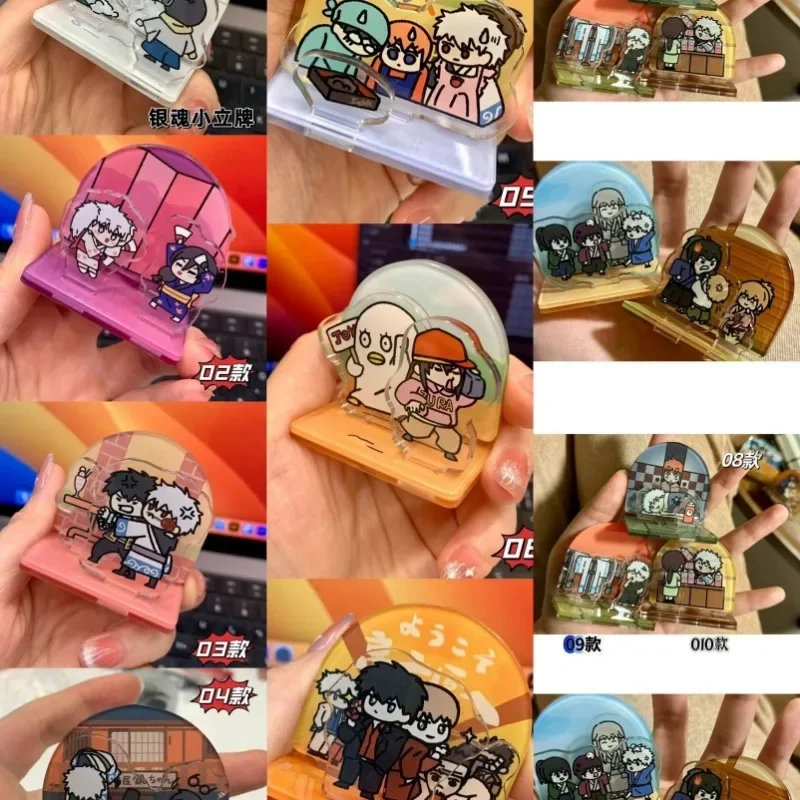 GINTAMA аниме акриловая подставка модель тарелка декор стола стоячая Саката Гинтоки