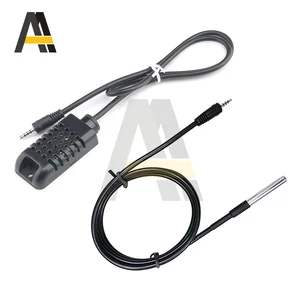 Sensor AM2301 Temperature Humidity Sensor DS18B20 Sensor With 2.5 Headphone Plug Cable For TH10/TH16