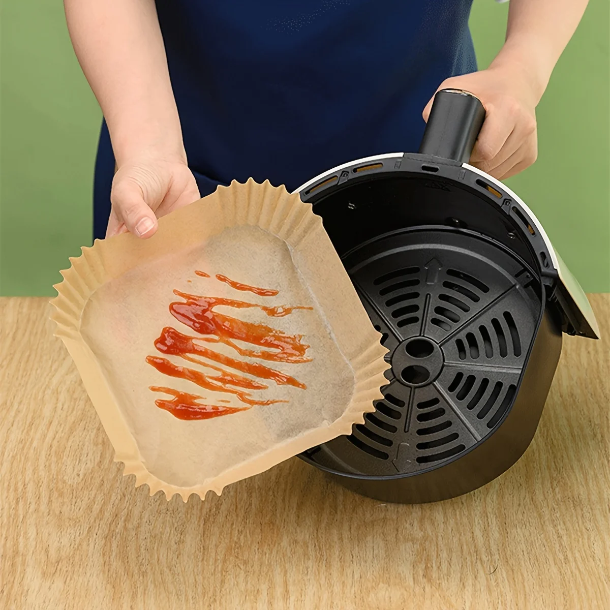 Одноразовая бумажная фритюрница с антипригарным покрытием 30/50/100 шт. для выпечки