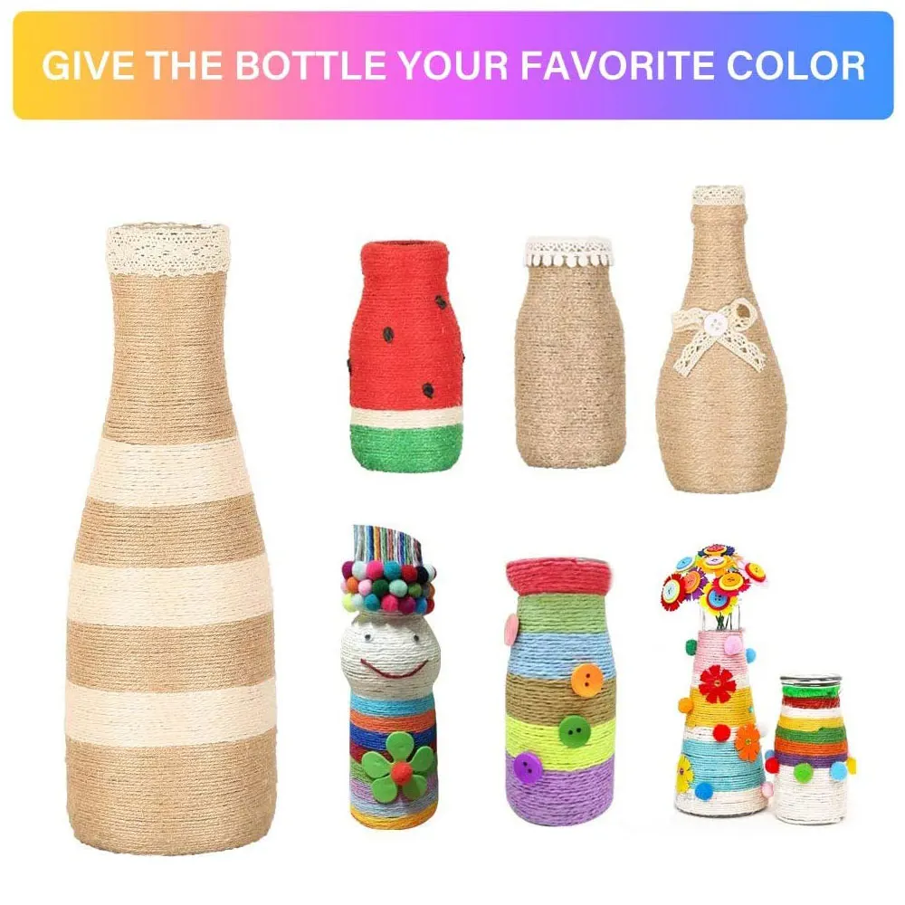 50 метров 2 мм цветной джутовый шпагат натуральный шнур веревка из пеньковой