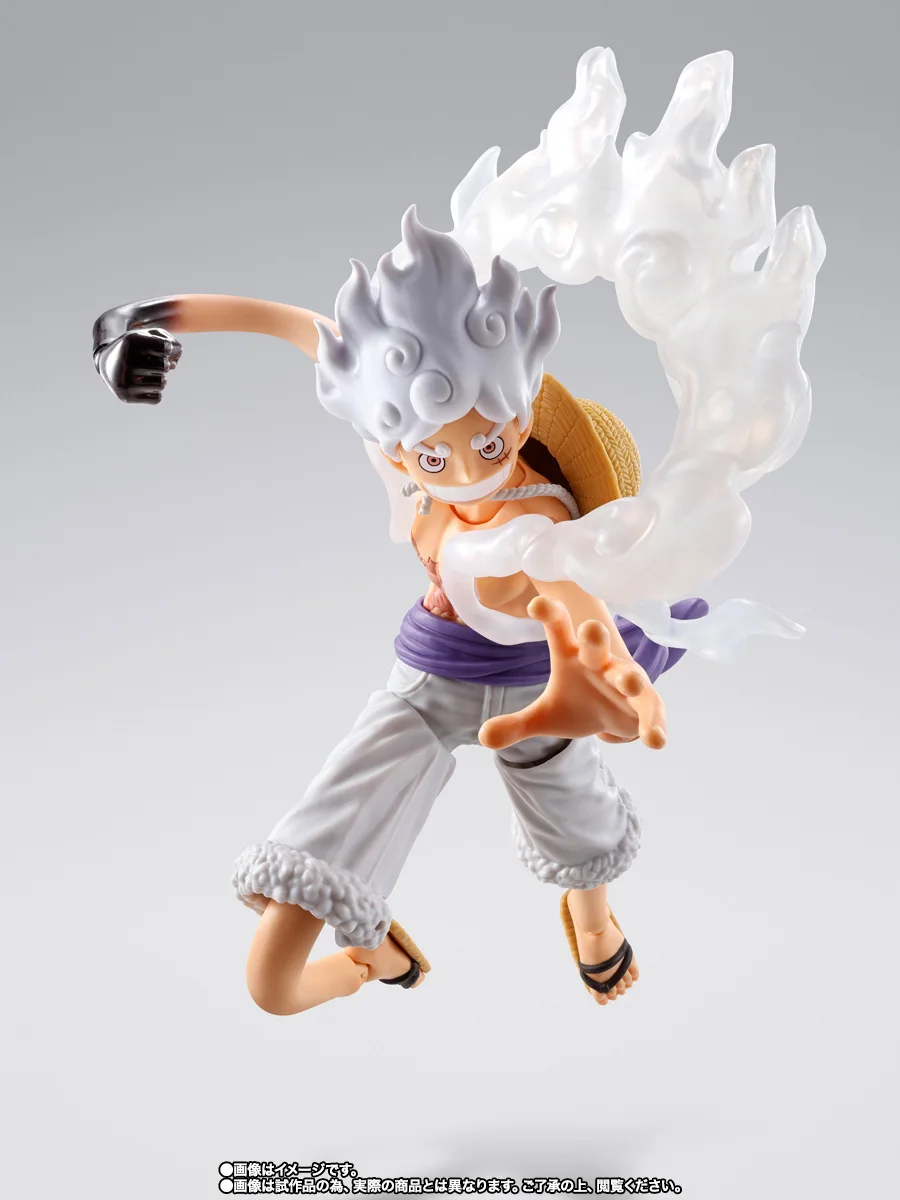 Фото В наличии BANDAI One Piece S.H.Figuarts SHF Monkey D. Luffy Gear 5 Future Island Egghead Коллекционная фигурка-игрушка в подарок №4