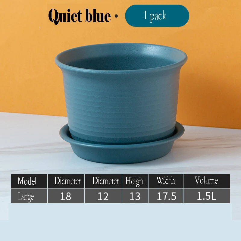 Каучуковый цветочный горшок с подносом