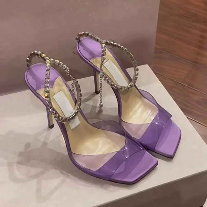 (Товар на заказ) лето 2024 новинка женские сандалии высоком каблуке с квадратным