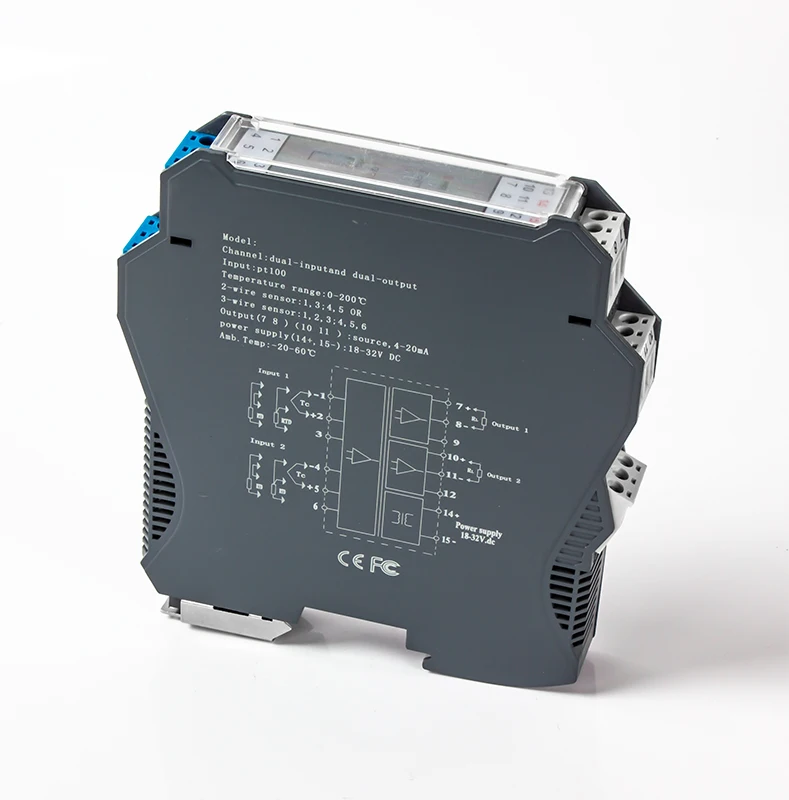 1 в преобразователь температуры PT100 RS485 изолятор сигнала RTD 24 В постоянного тока
