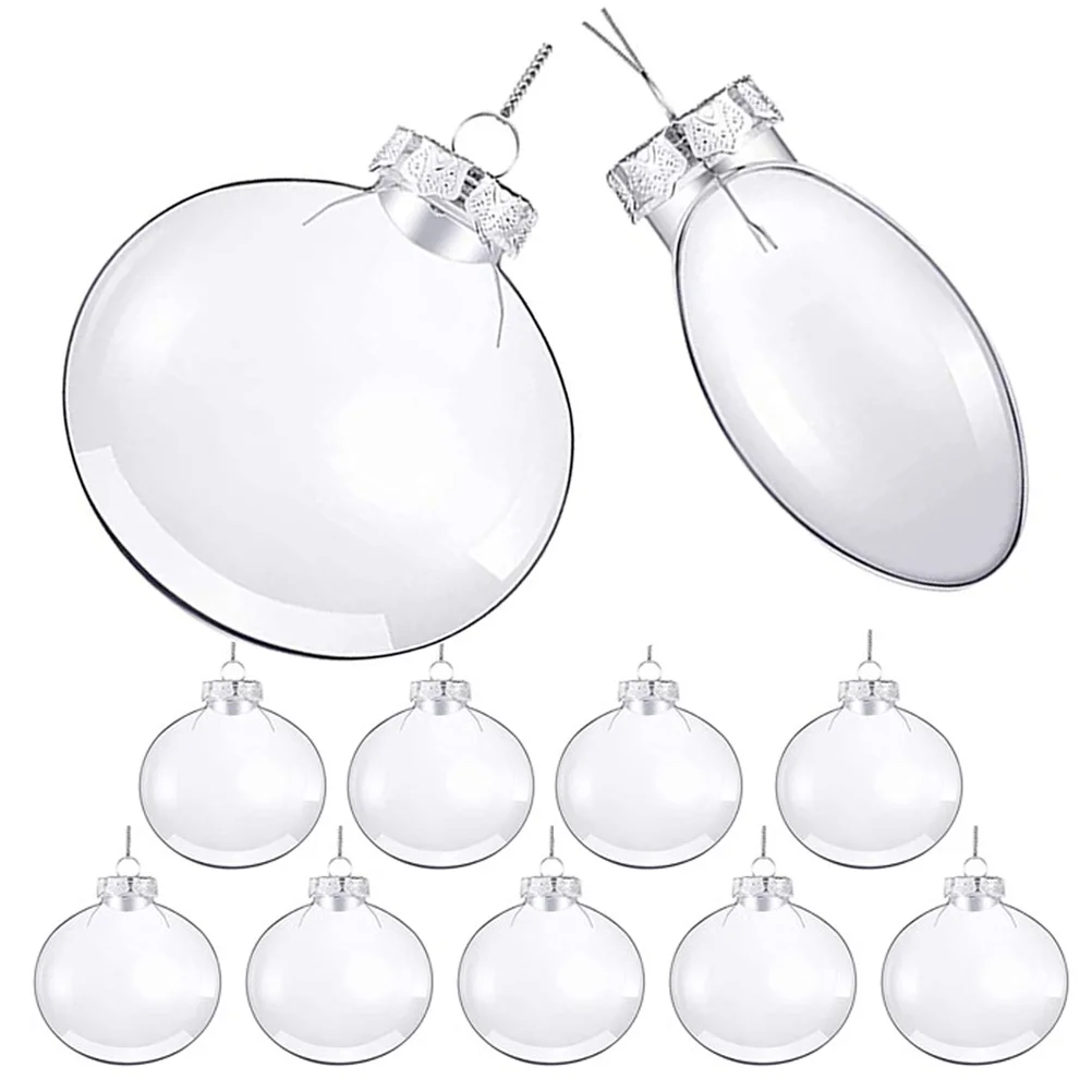12 шт. плоский шар сделай сам подвесные украшения макароны прозрачный полый