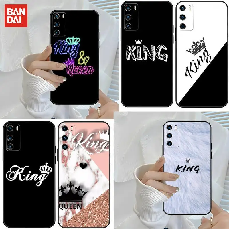 Чехол King Queen для телефона Huawei P 40 30 20 10 Plus Lite Psmart 2019 2020 Y5 Prime 2018 Y6 Y5II Y6P Y8S Y8P |