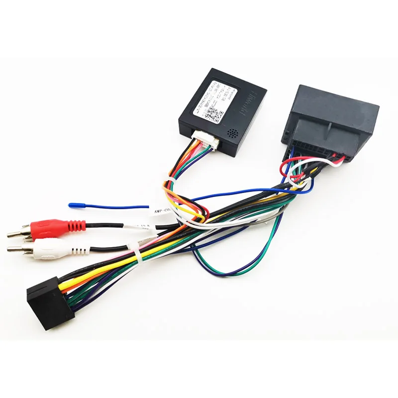 

CANBus декодер Quadlock жгут адаптера 16-контактный разъем Quad Lock разъем RCA автомобильный Android проводной кабель для Audi A3 8P A4 B7 TT