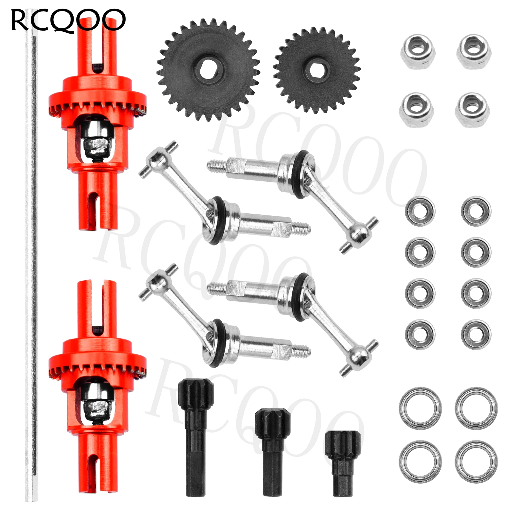 

Модифицированная деталь CVD шарнирный трансформатор Cetner дифференциал приводного вала w/подшипник совместимый с Wltoys 1/28 1/28 Радиоуправляемый автомобиль