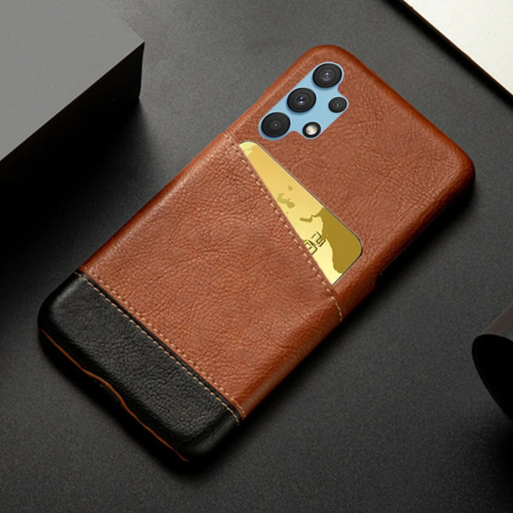 

For Samsung A13 4G Case A135F Card Slot Holder Mixed Splice PU Leather Cover for Samsung Galaxy A13 4G 2022 Phone Case A 13 2022