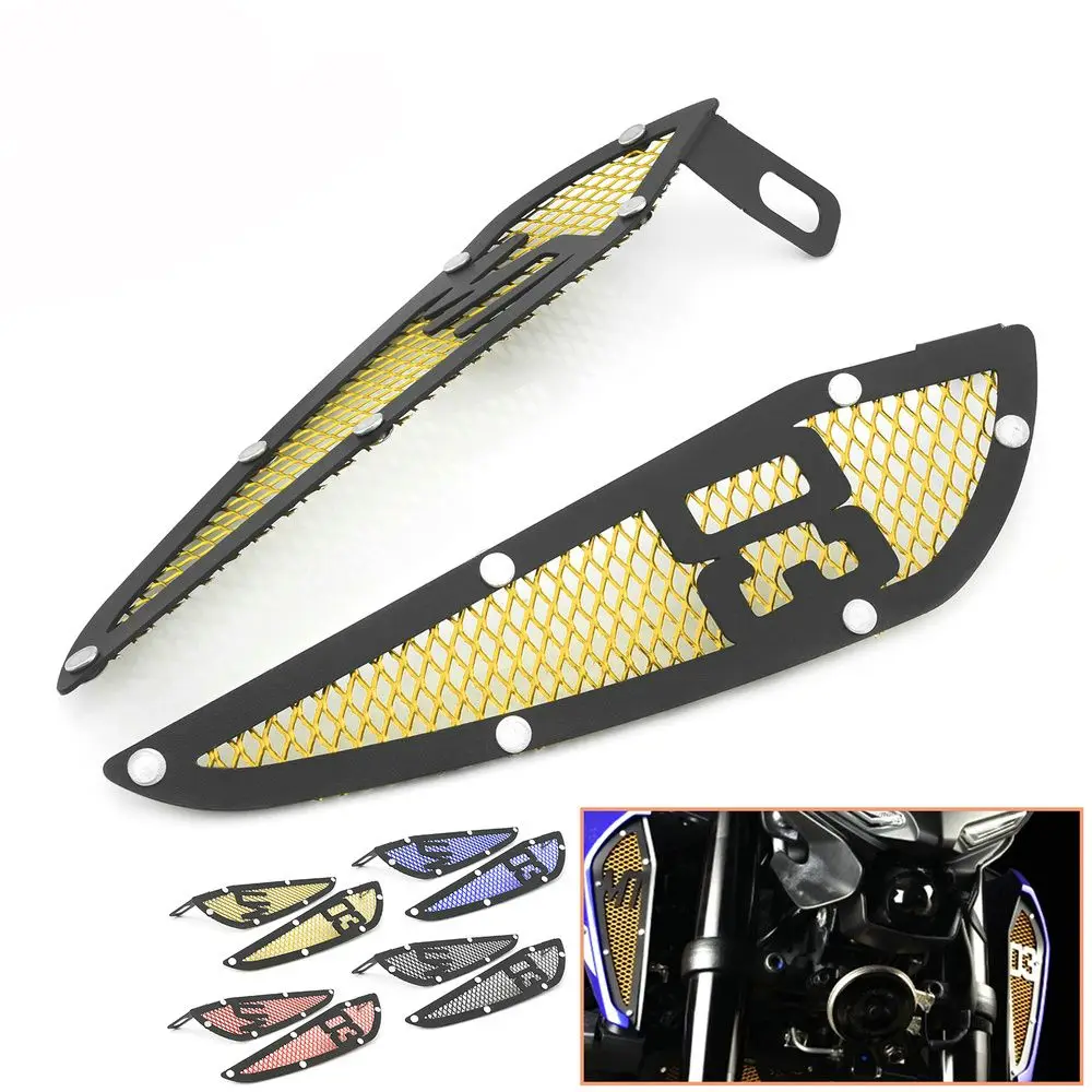 

Guard Cover Fuel Tank Air Intake Guard Mesh Inlet Guard Side Air Inlet Guard Motorcycle Intake Cover For YAMAHA MT-03