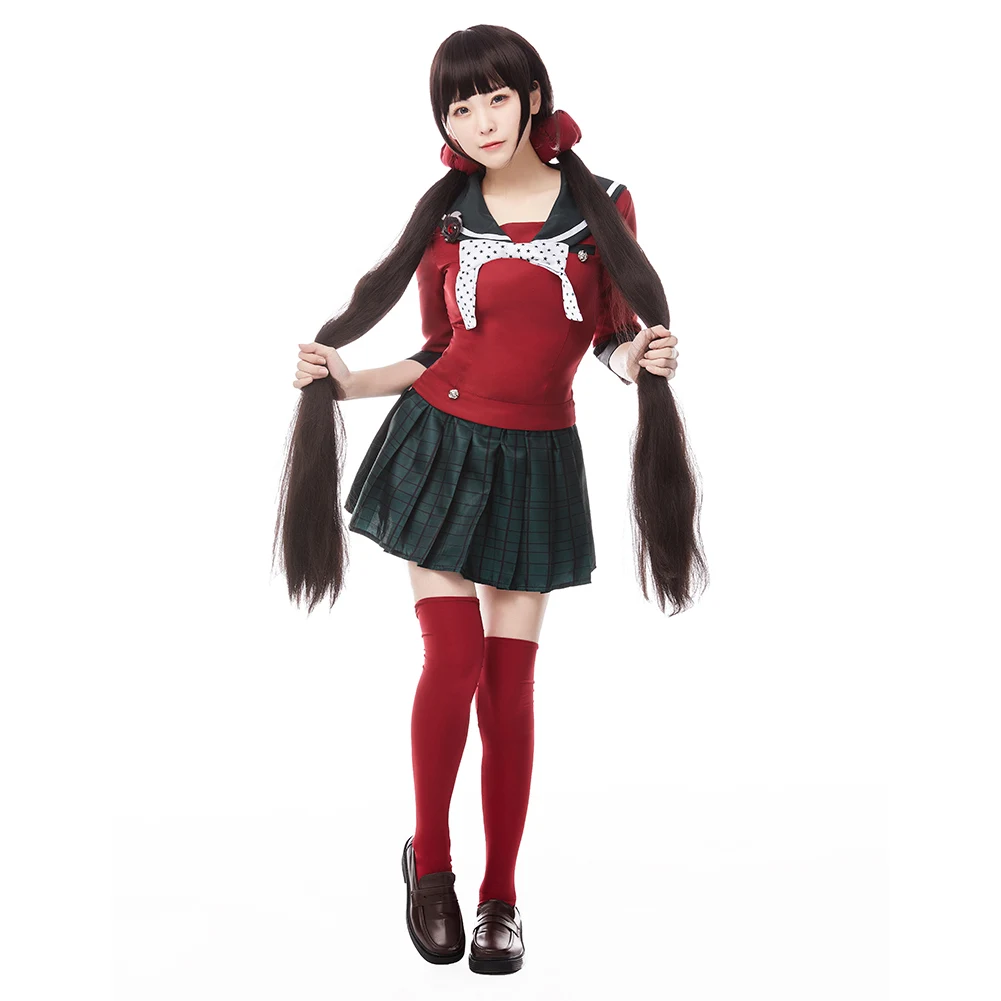 

Adult Danganronpa V3 Killing Harmony Harukawa Maki Cosplay Costume School Uniform Dress Outfits Halloween Carnival Suit