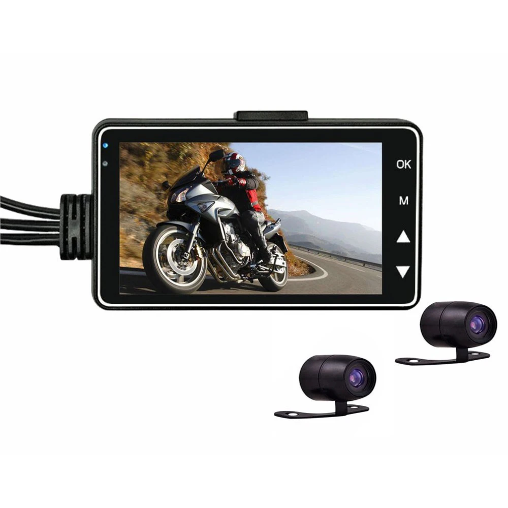 SE300 Motorcycle DVR Front+Rear View Dash Camera Motorcycle Dash Cam Video Recorder Front Rear View Waterproof Motorcycle Camera