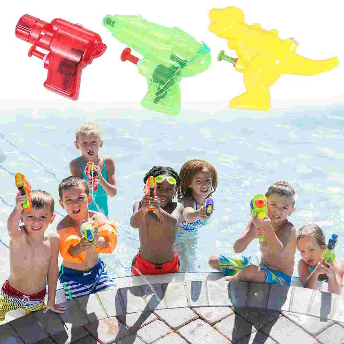 

16pcs Mini Water Soaker Toys Funny Play Water Toy Interesting Summer Beach Playthings Bath Toys for Kids Toddler (Mixed Style)