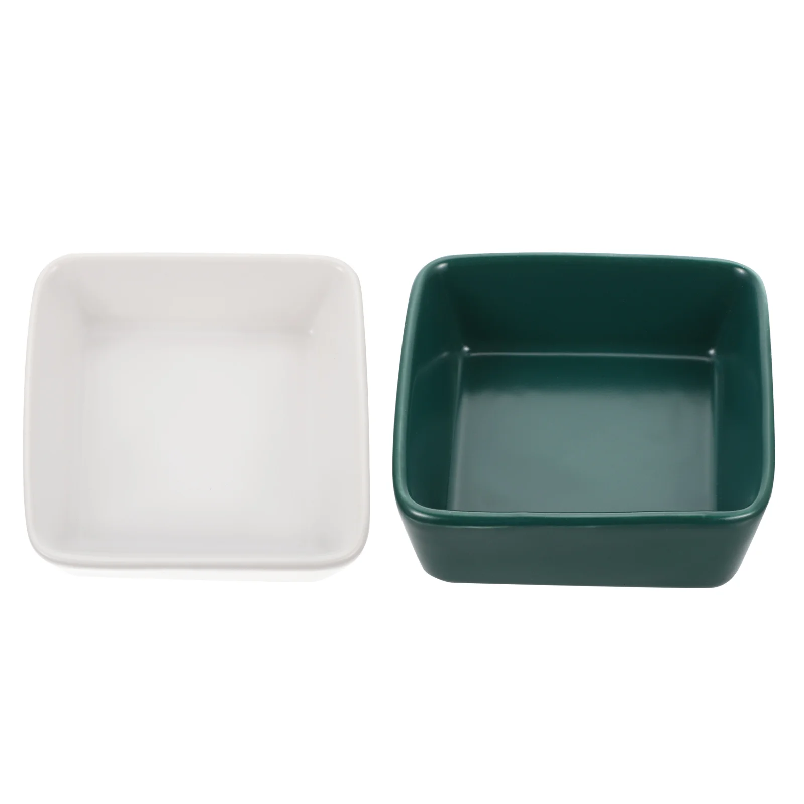 

2Pcs Bowl Guinea Food Bowl Ceramic Hamster Bowls Small Cat Bowl Hamster Water Bowl for Feeding Friends Indoor