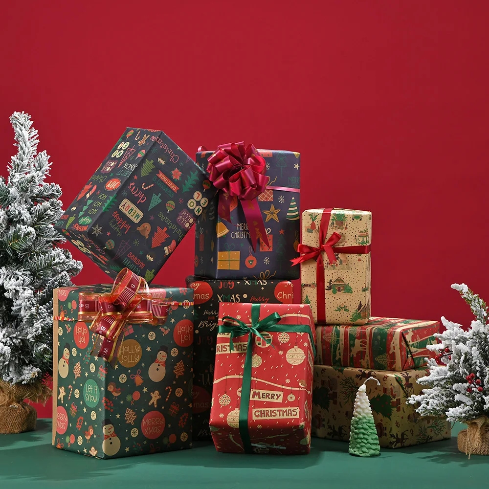 

10 Sheets Classic Christmas Scrapbook paper Scrapbooking patterned paper pack DIY craft Background paper Navidad 2023