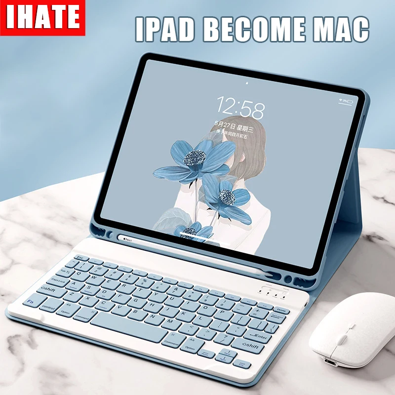 

IPad Pro11 10.5 10.2 Air 3 Magnetic Wireless Keyboard Protective Cover Mouse Keyboard Set for IPad Air 4 3 2 1 Mini 6 5 4 3 Case