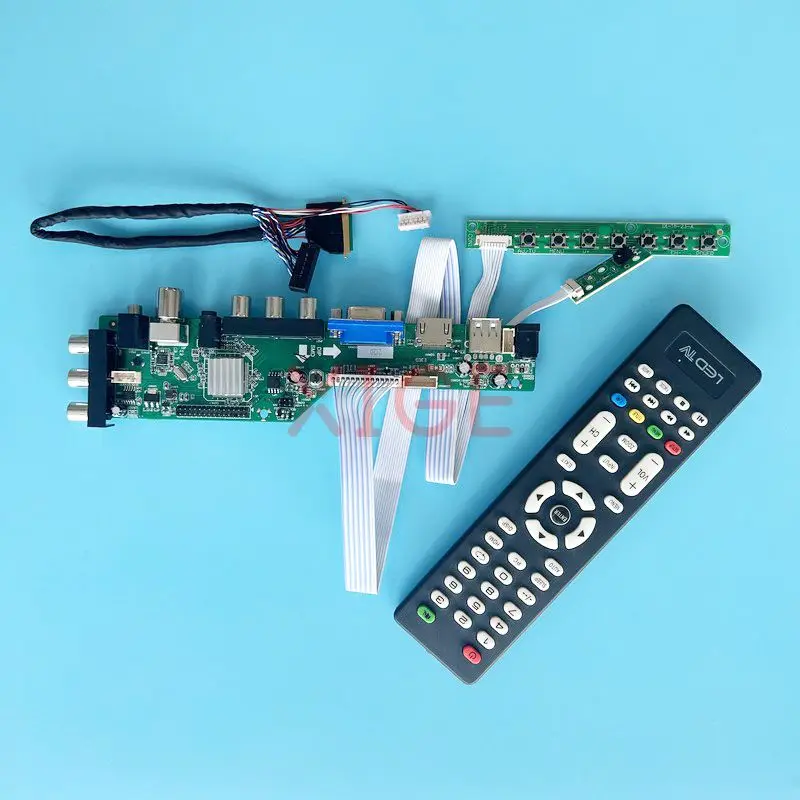 

Controller Board Fit LTN156AT05 LTN156AT09 DIY Kit LVDS 40 Pin 2AV+USB+DHMI+VGA 15.6" 1366*768 Laptop Monitor Digital Signal DVB