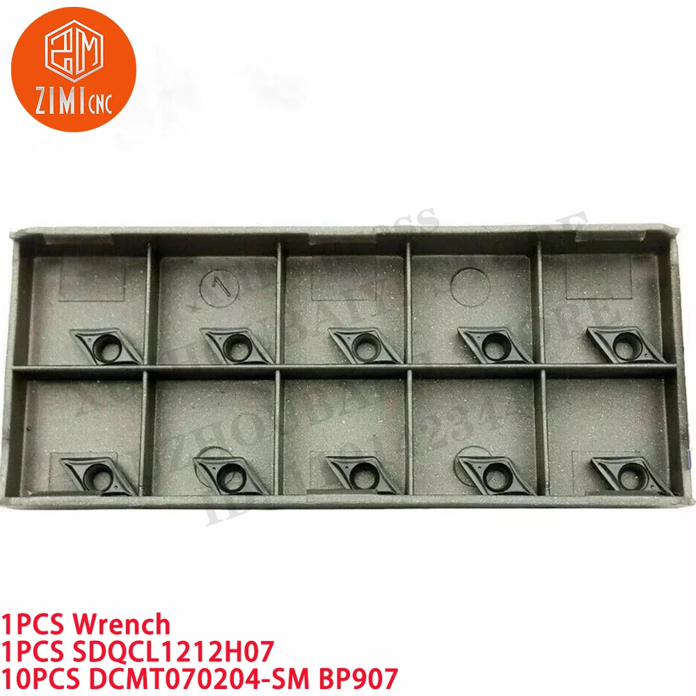 1PCS SDQCL1212H07 Держатель инструмента для внешнего точения токарного станка с ЧПУ + 10PC
