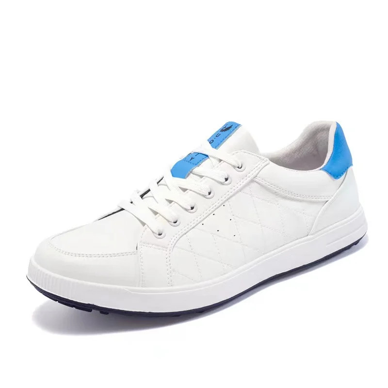 Waterproof  Genuine leather Golf Shoes Men Euro Size 39-47 Light Golf Trainers Anti Slip Athletic Sneakers Training Sport Shoes