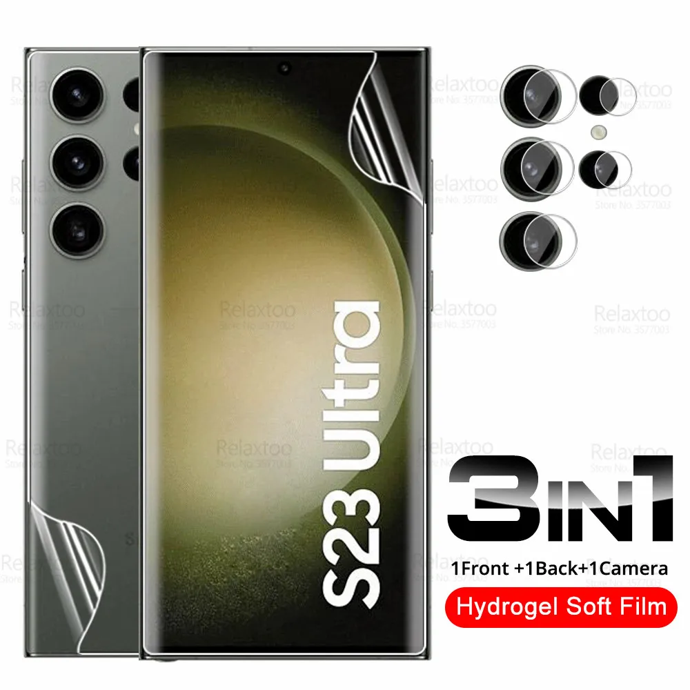 

3 в 1, защитная пленка для Samsung Galaxy S23 Ultra
