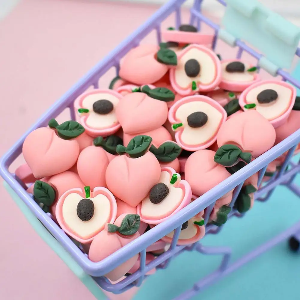 10 шт. маленькие прочные искусственные персики для украшения кукольного домика |