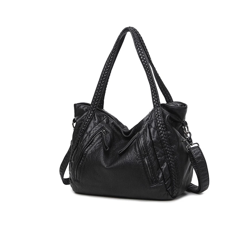 

Soft Leather Handbags Big Women Bag Zipper Ladies Shoulder Bag Girl Hobos Bags New Arrivals Bolsa Feminina 2022 Fashion Tote