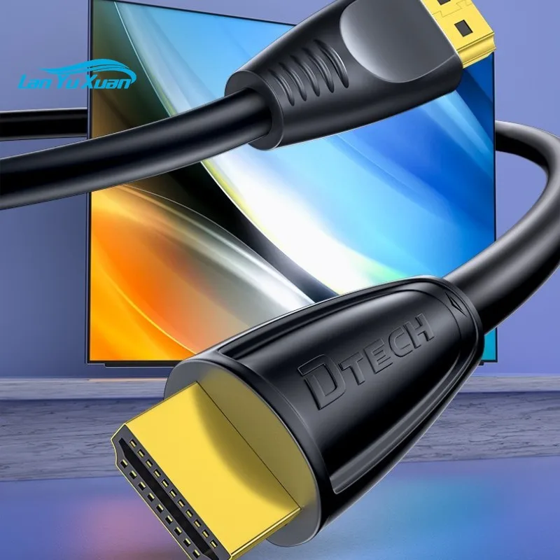 Фото Кабель DTECH HDMI-HDMI 1,5 м, 4K 60 Гц, HD-видеокабель, поддерживает HDR 3D. №5