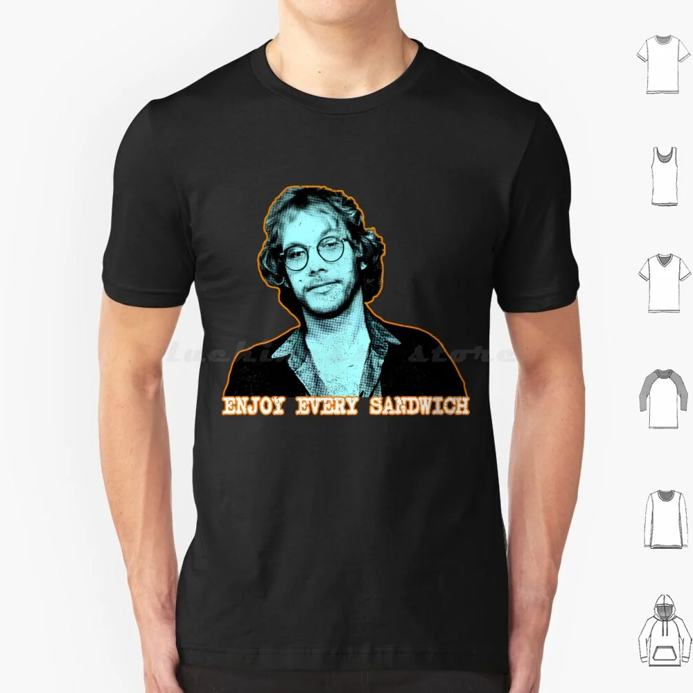 Фото Футболка Enjoy Every Sandwich-W Nederland Zevo, хлопковая крутая футболка 6xl Warren Zevon, американская певица, автор песен, музыкант, мужчина талант №1