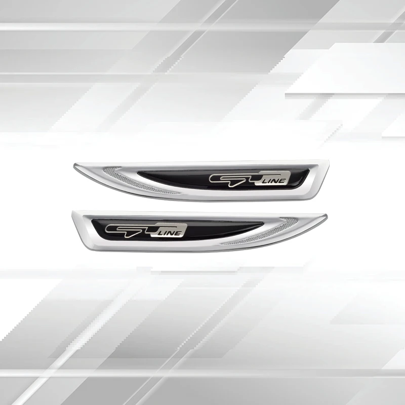 

2Psc автомобильные значки GT Line боковая эмблема кузова автомобиля металлические наклейки наклейки Декор Стайлинг для Kia Optima Sportage Sorento Stinger Niro