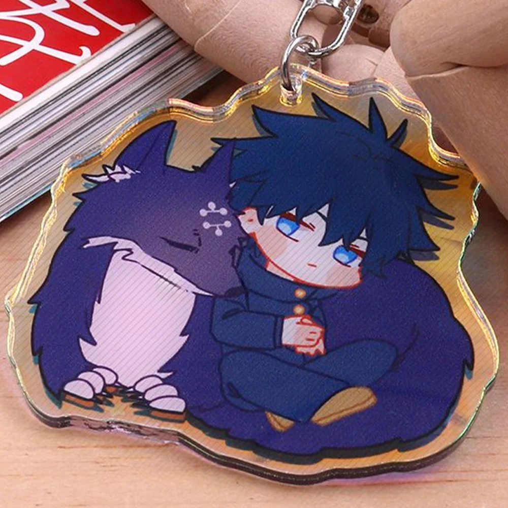 Jujutsu Kaisen Laser Shiny Pendant Gojo Satoru Geto Suguru Fushiguro Megumi Okkotsu Yuta Kawaii Cute Anime Gift for Girls Fans