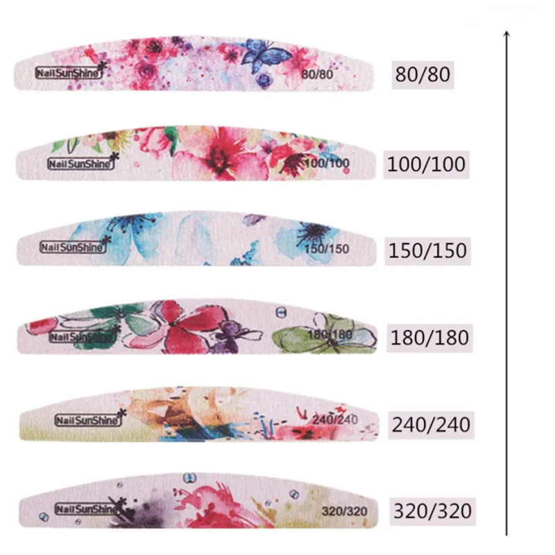 

1Pcs Half-moon-shaped Nail Files Remover Sand Strip Printing Polishing Strip Manicure Rub Thickness Rub Dedicated Manicure Tools